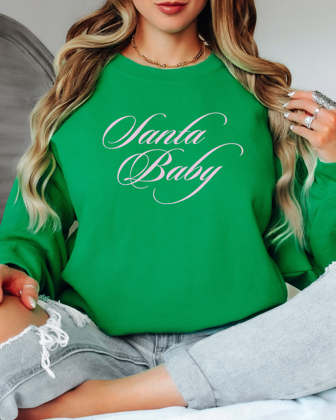 Santa Baby Tee or Crew Sweatshirt
