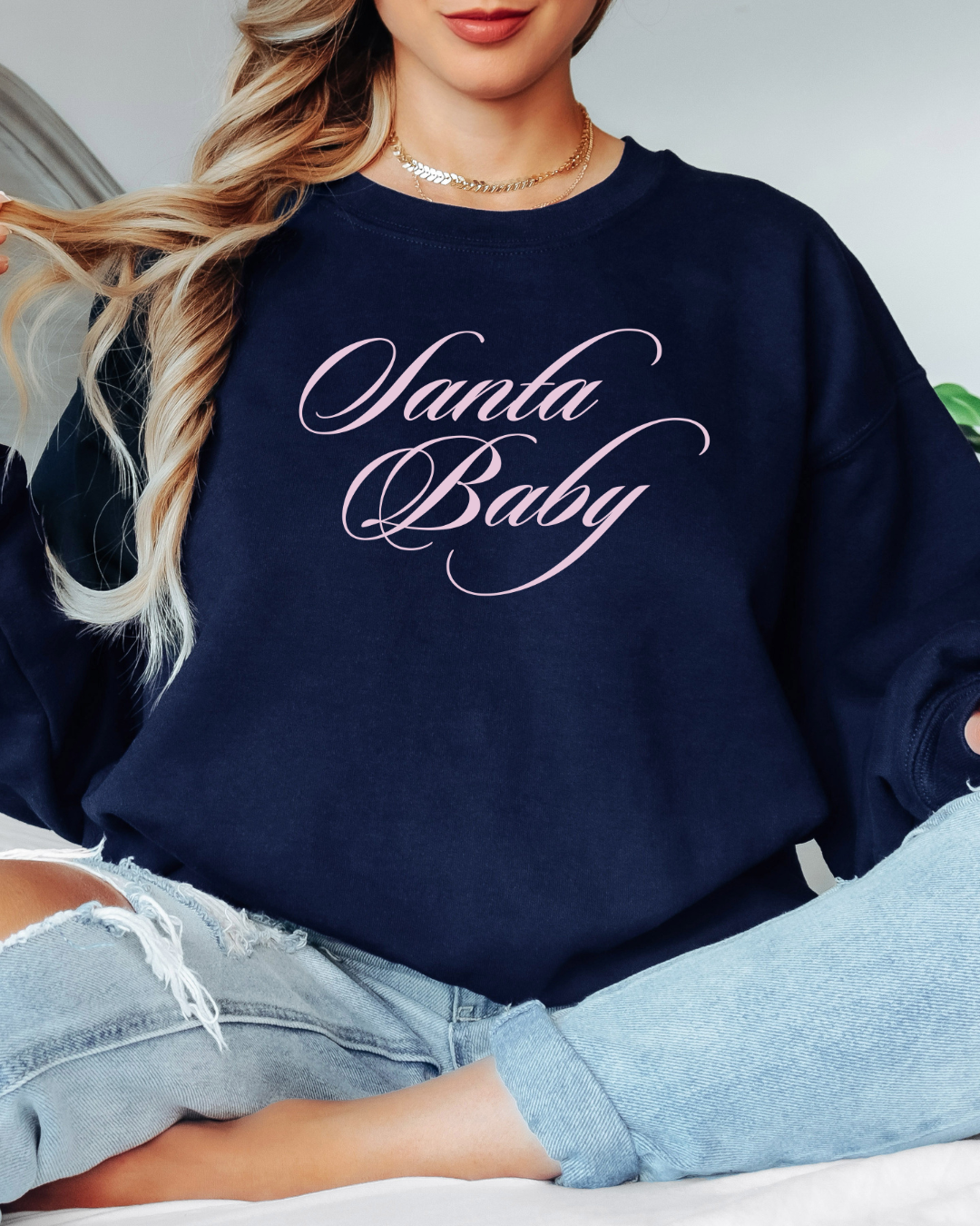 Santa Baby Tee or Crew Sweatshirt