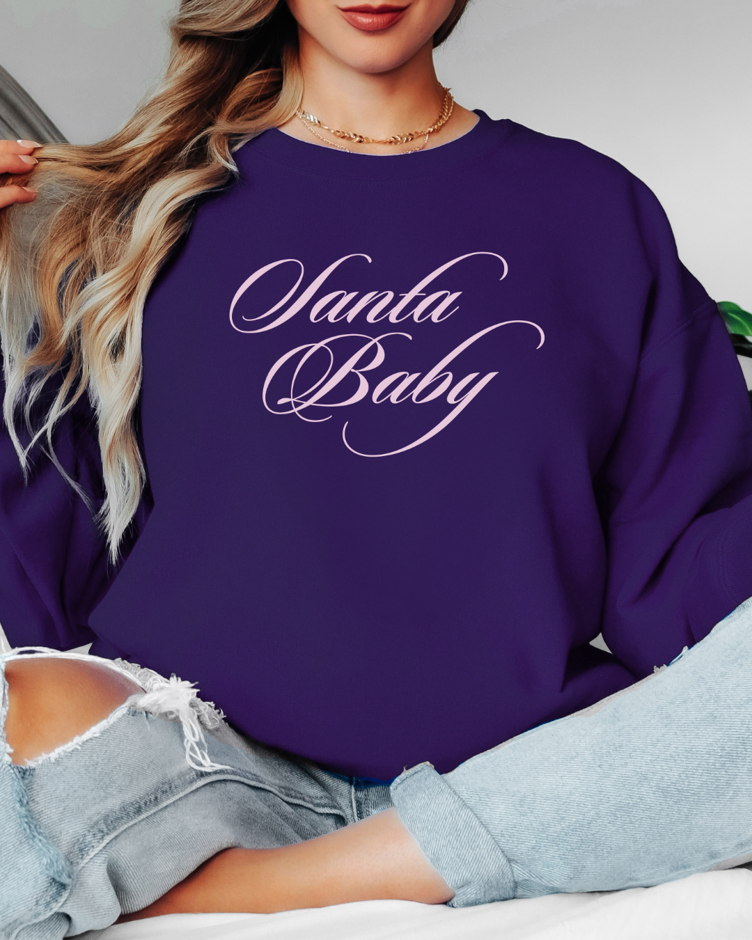 Santa Baby Tee or Crew Sweatshirt