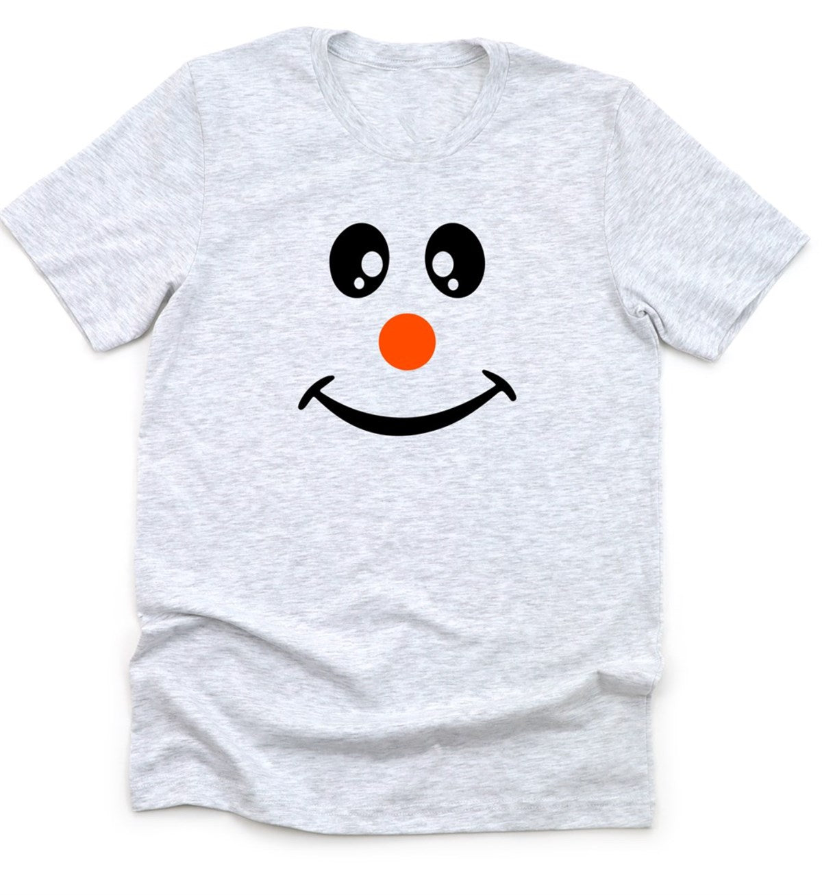Adorable Snowman Face Tees | Youth & Adult