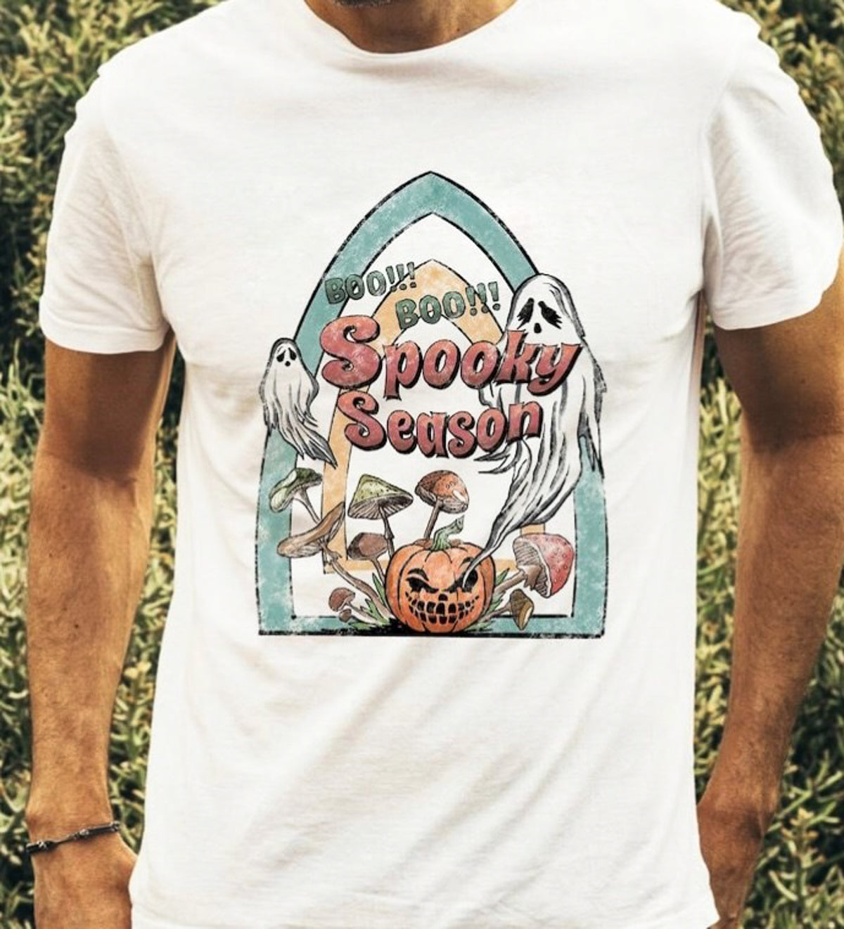 Boo! Boo! Spooky Season Jack-O-Lantern & Ghosts Tee
