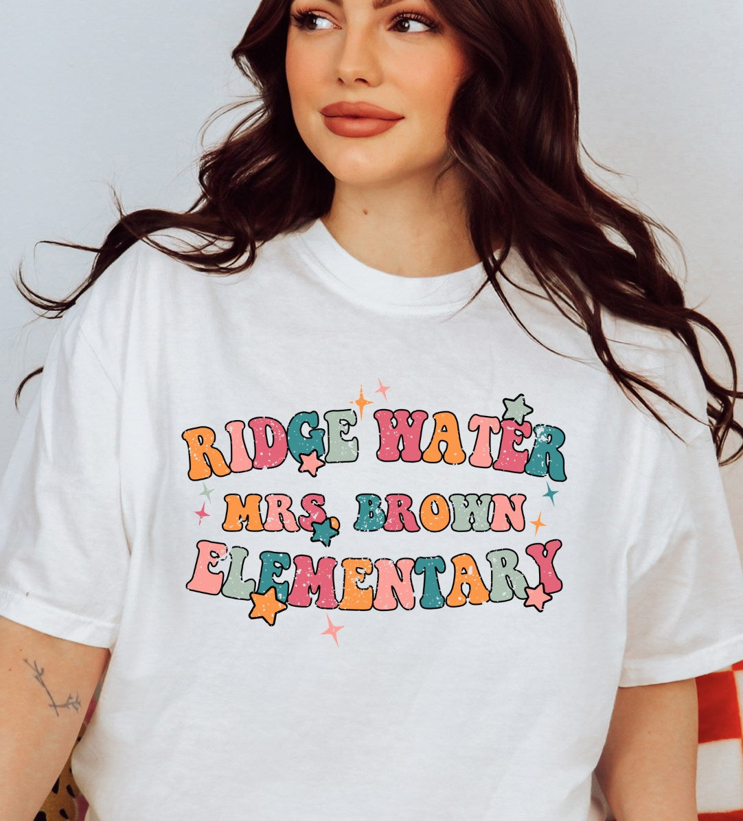 Personalized Groovy Teacher Tees