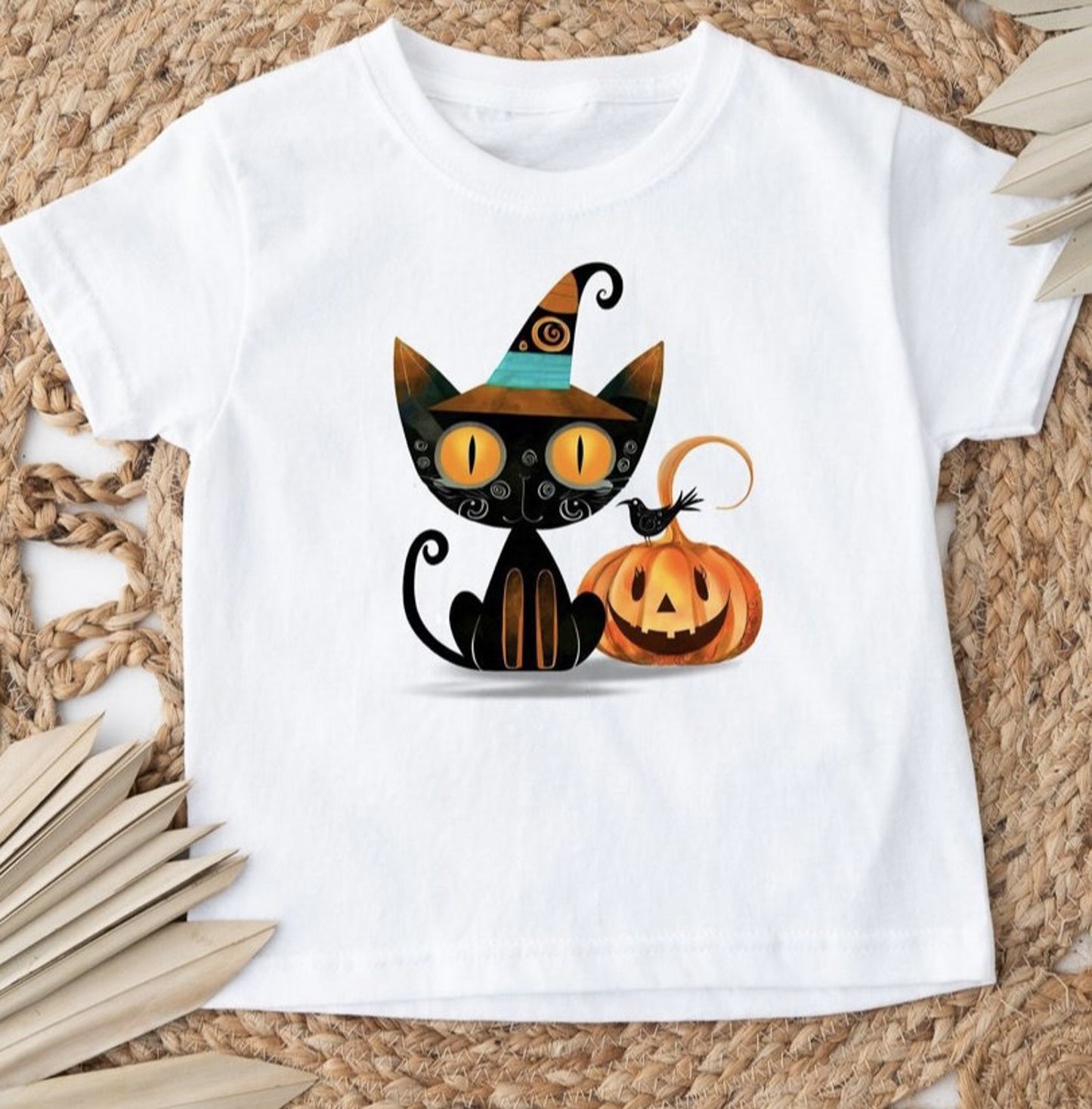 Black Cat & Jack-O-Lantern Tee