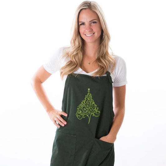 Christmas tree apron