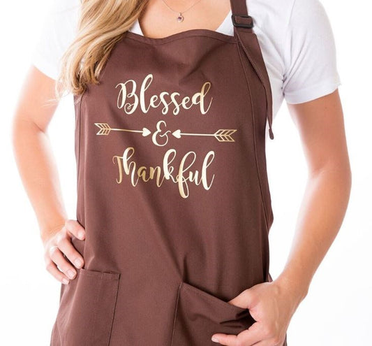 Blessed and Thankful apron