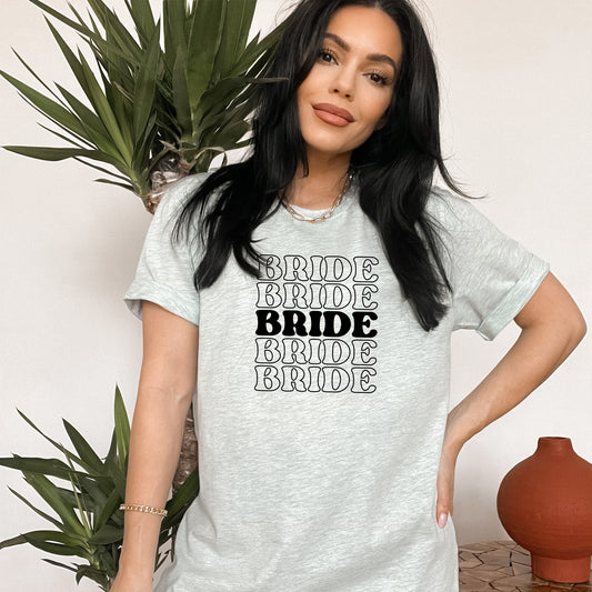 Bride stacked graphic tee