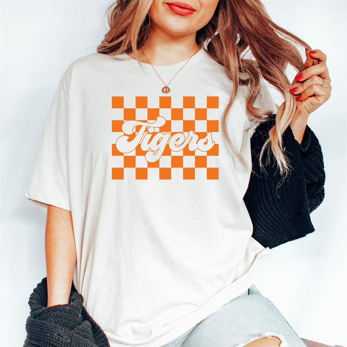 Checkered Custom Team Name Tee