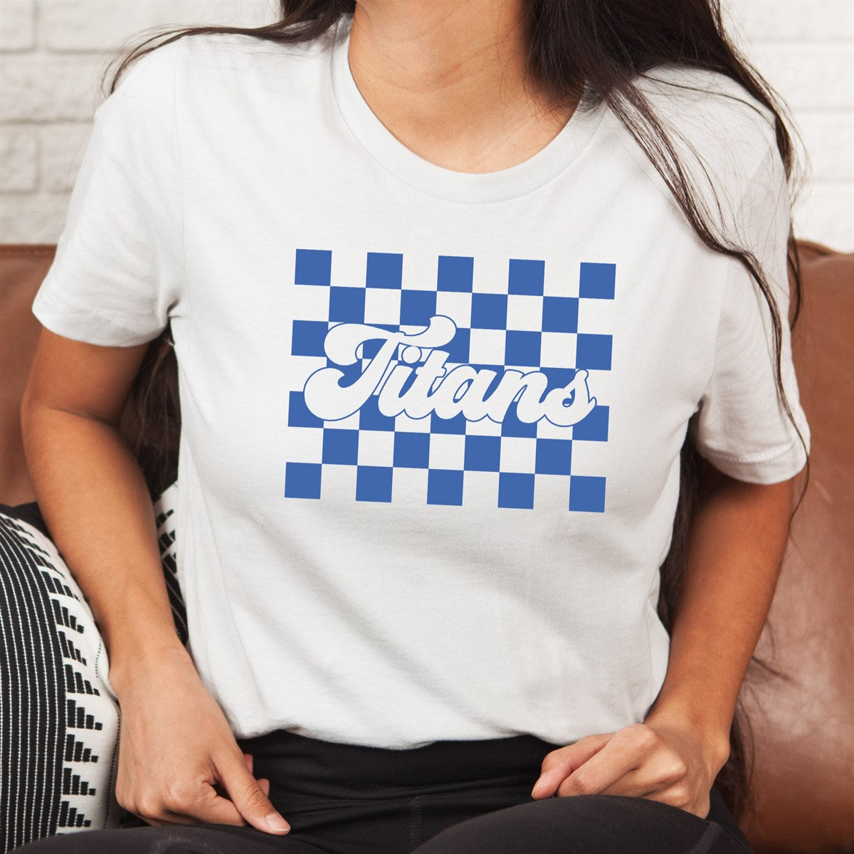 Checkered Custom Team Name Tee