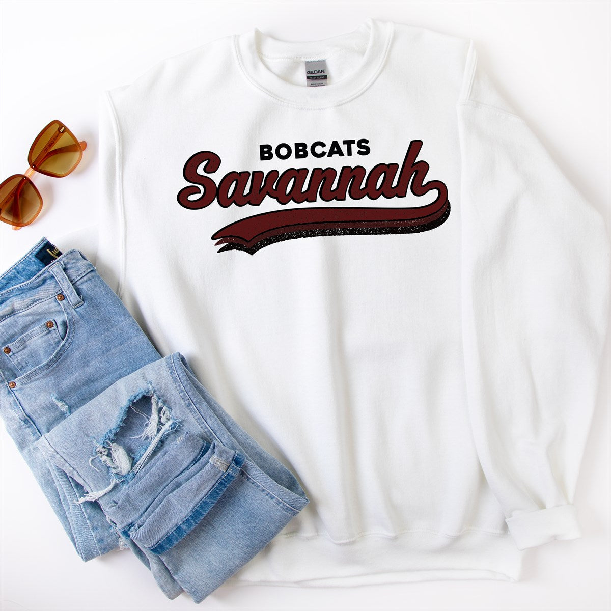 Retro Color Fade Custom Crew Sweatshirts