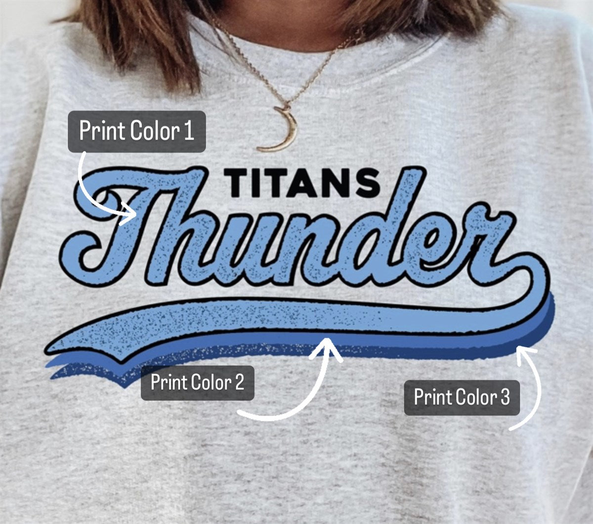 Retro Color Fade Custom Crew Sweatshirts