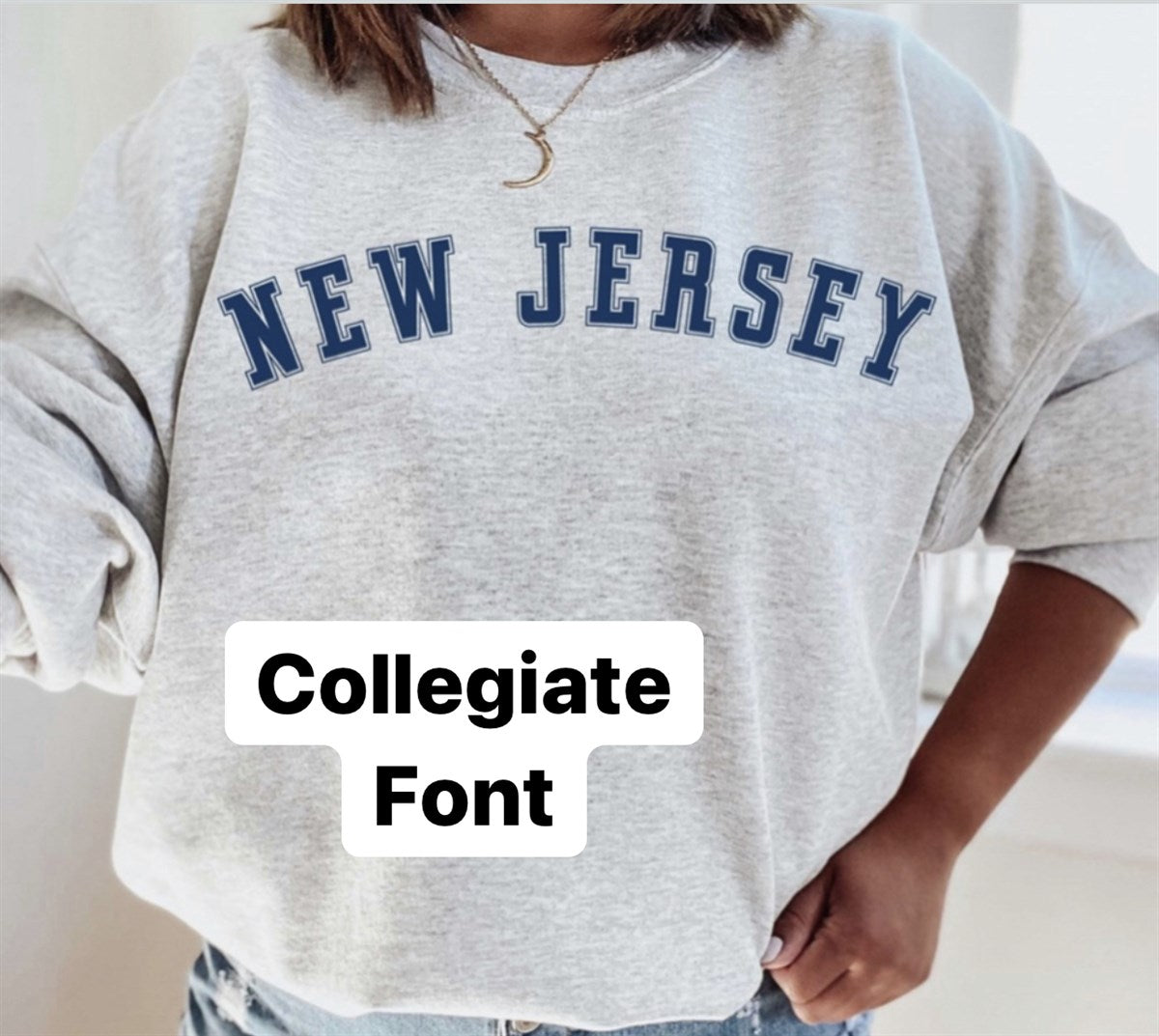 Custom Vintage Style Name Crew Sweatshirts