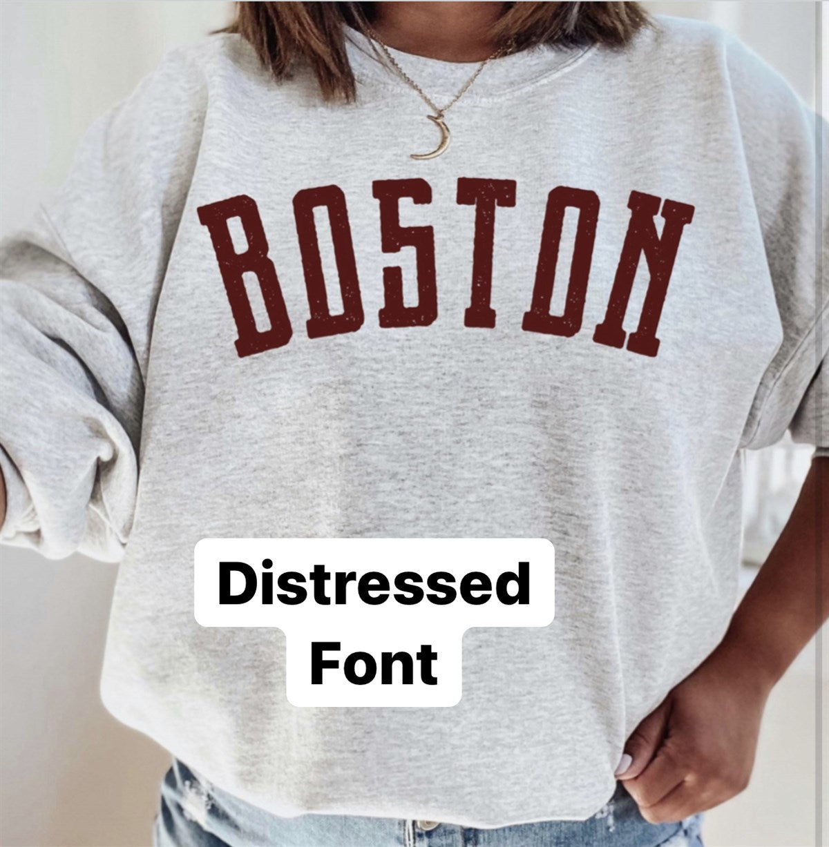 Custom Vintage Style Name Crew Sweatshirts