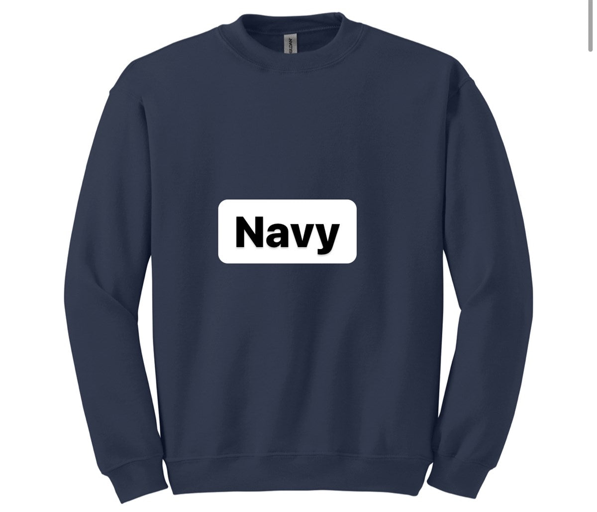 Custom Vintage Style Name Crew Sweatshirts