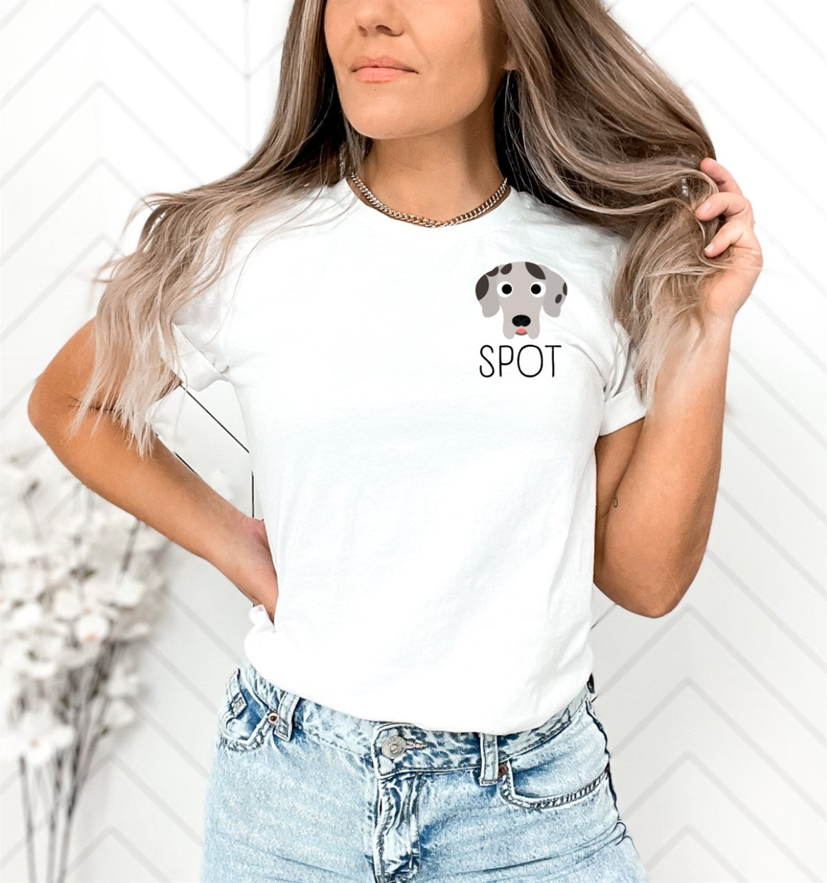 Custom Dog Mom T-Shirt or Crew Sweatshirt