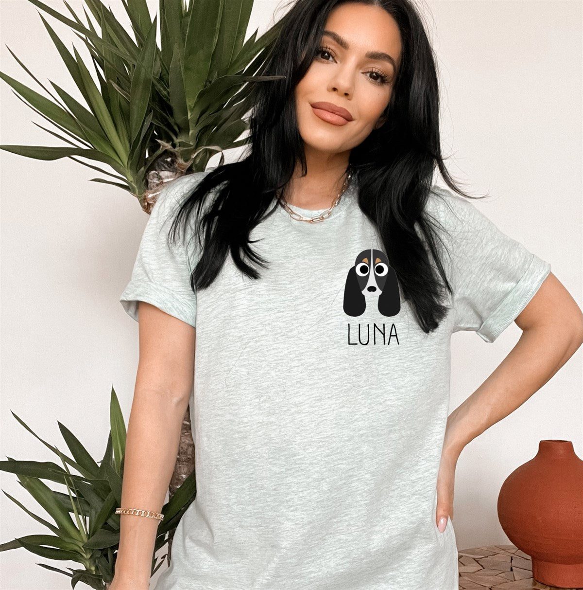 Custom Dog Mom T-Shirt or Crew Sweatshirt