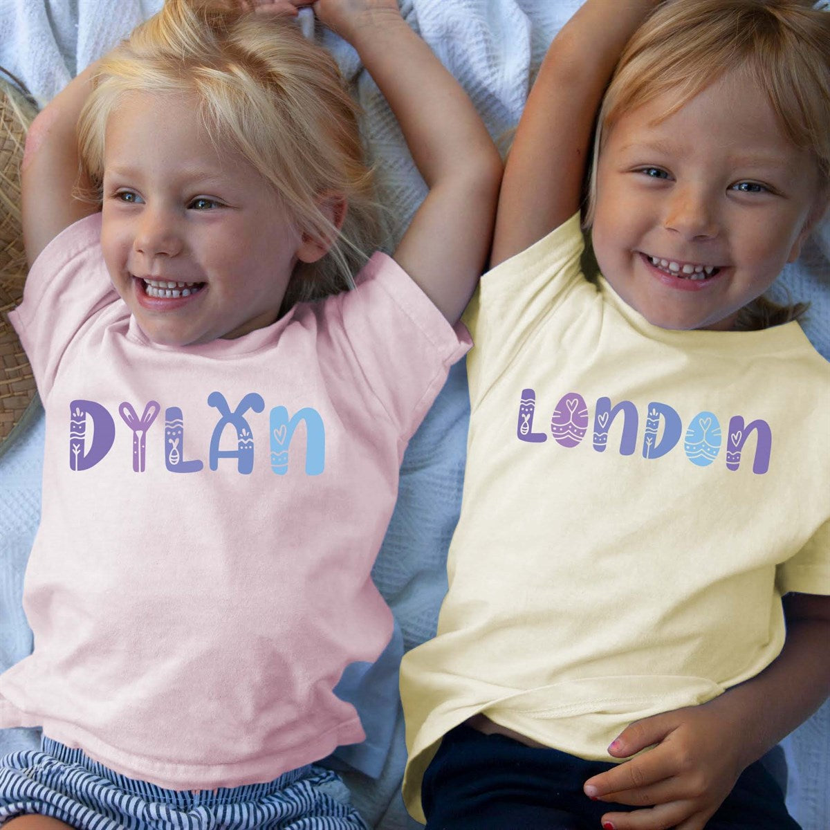 Custom Name Easter Font Tees