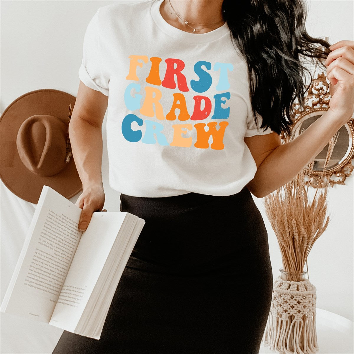 Custom Name Teacher/School Crew Tees