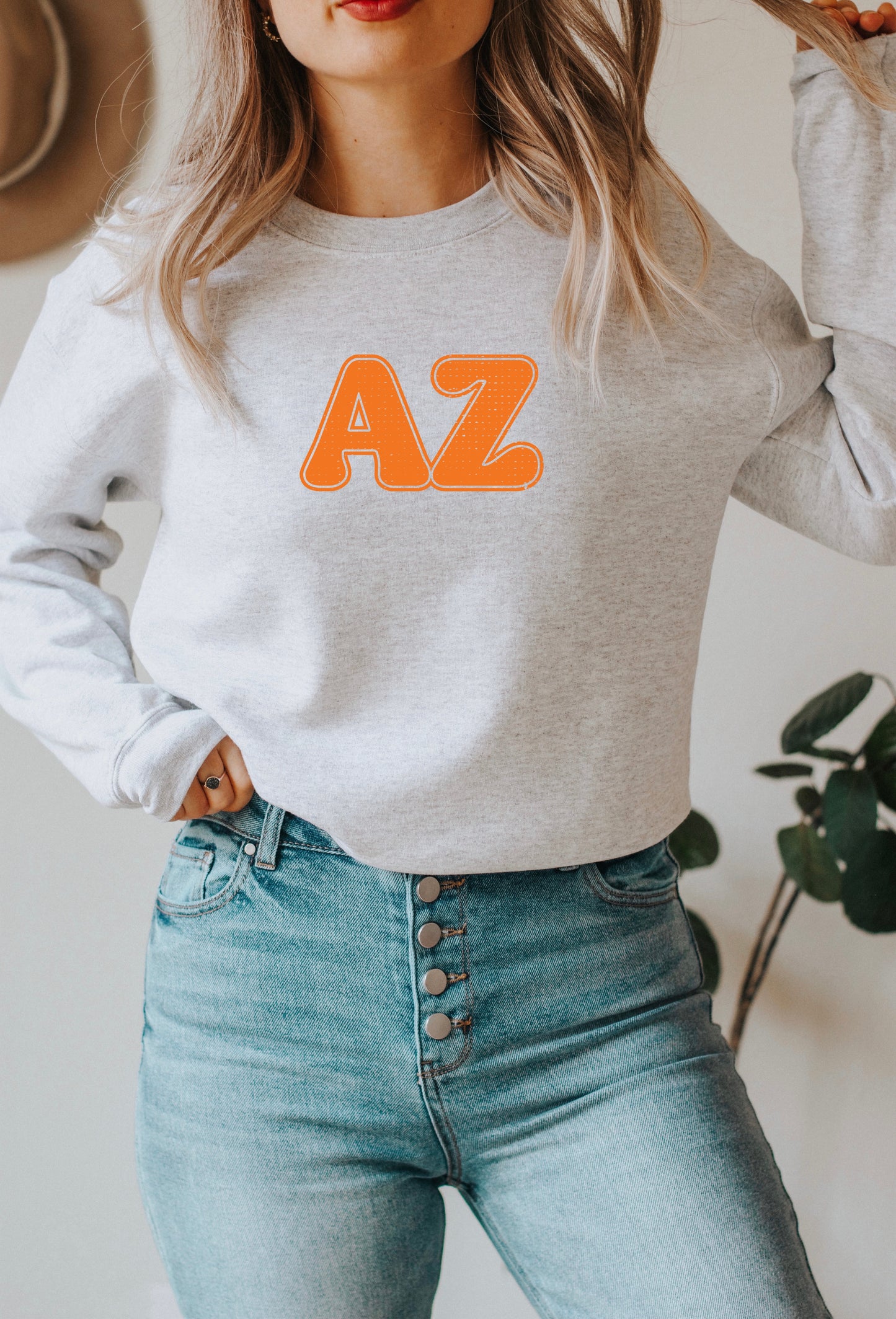 Custom Large Letter Crew Sweatshirts