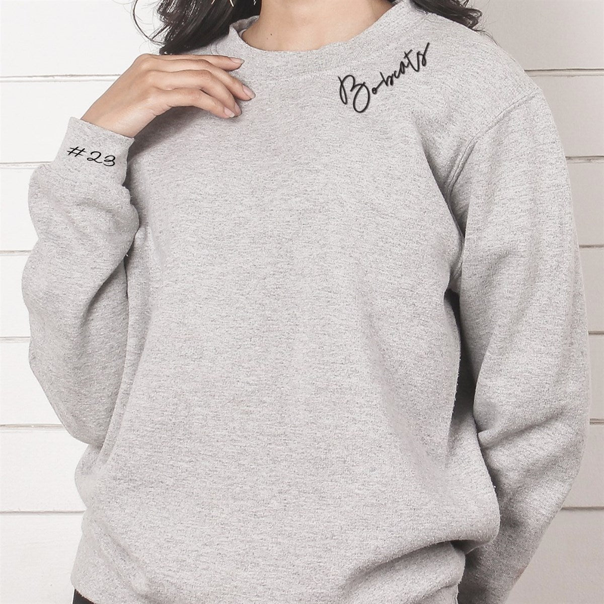 Custom Name And Number Crew Sweatshirts
