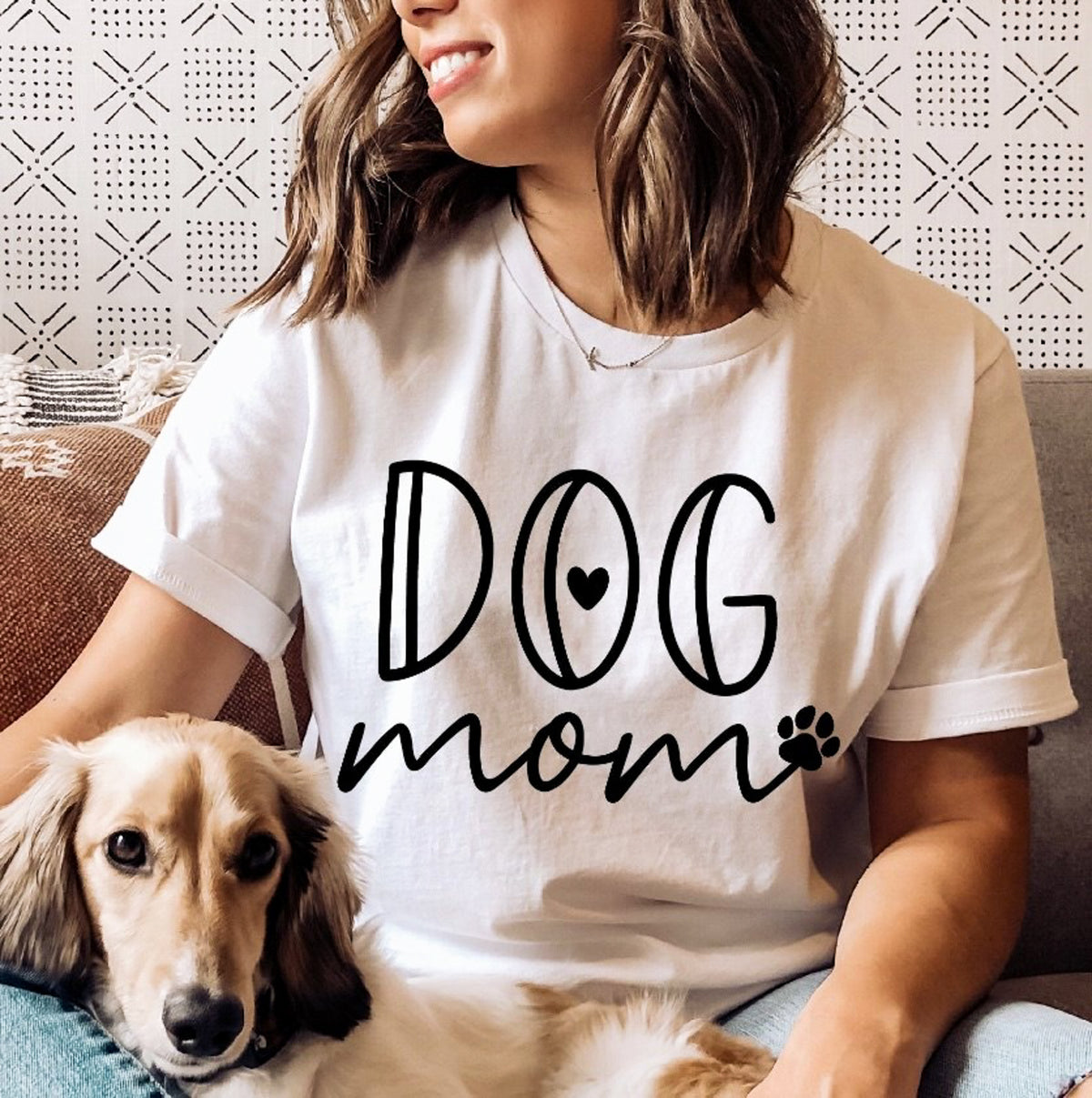 Dog Mom T-Shirt or Crew Sweatshirt