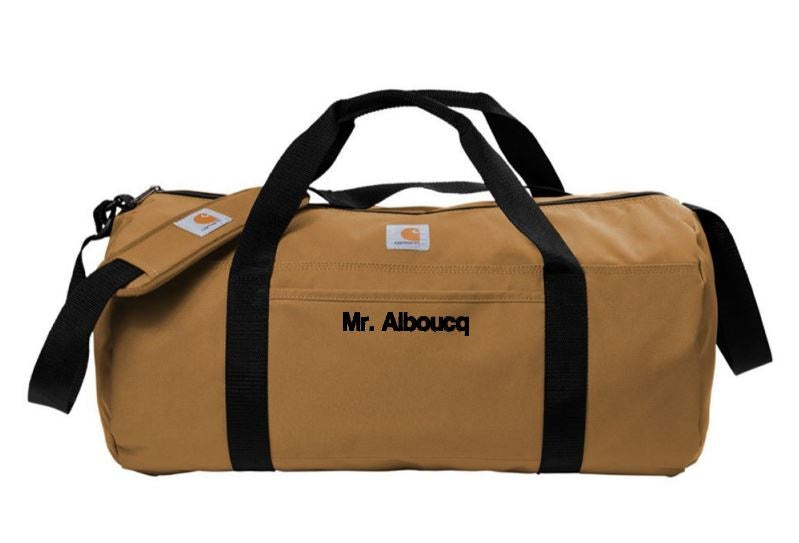 Personalized Embroidered Canvas Carhartt Duffel