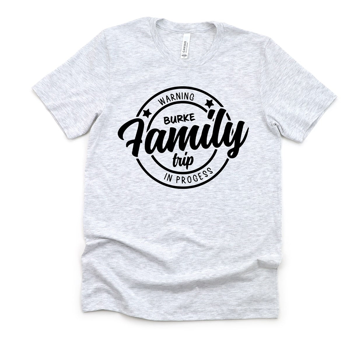 Custom Name Family Trip Matching Tees