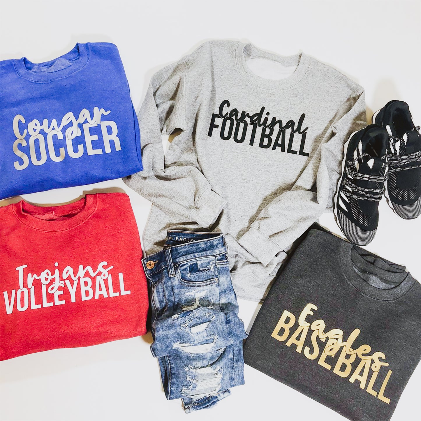 Personalized Fan Crew Sweatshirts