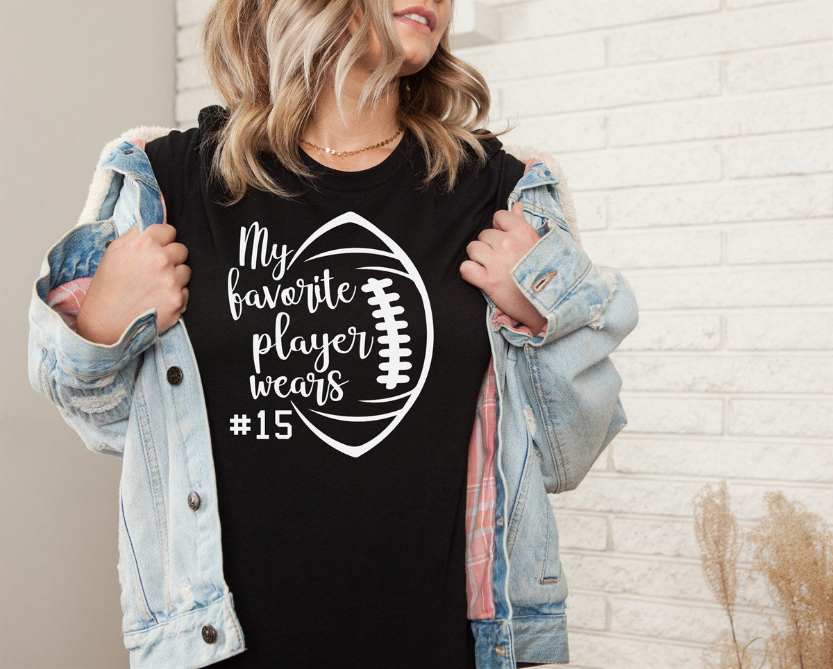 Personalized My Favorite Player Football Tee