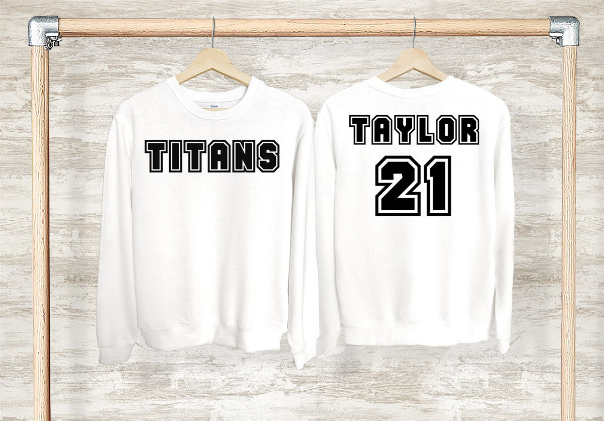 Personalized Front/Back Crew Sweatshirts