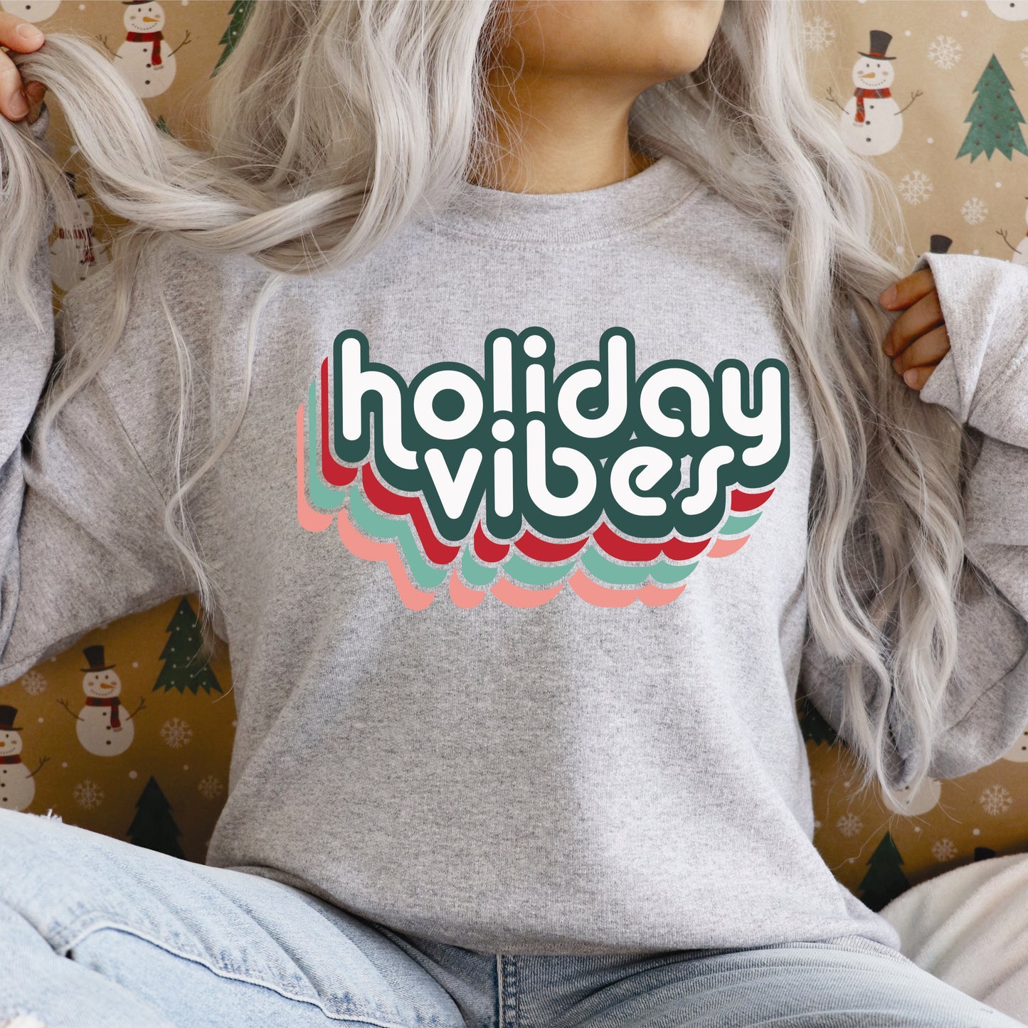 Holiday Vibes Crew Sweatshirt