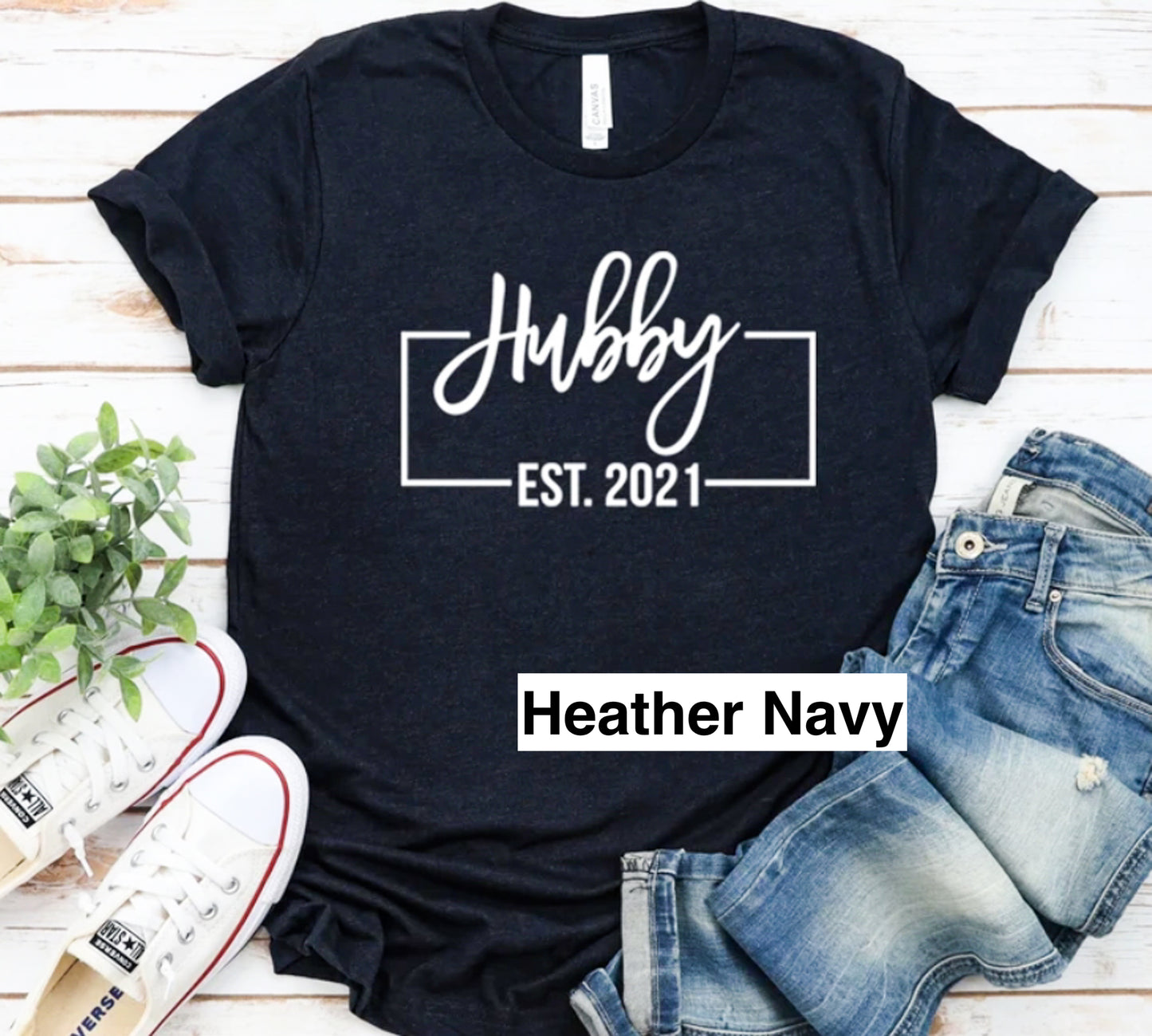 Personalized Hubby Wifey Tees