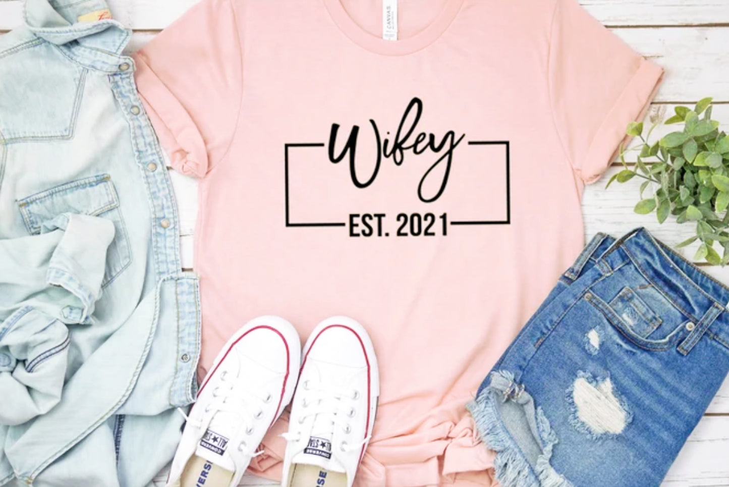 Personalized Hubby Wifey Tees