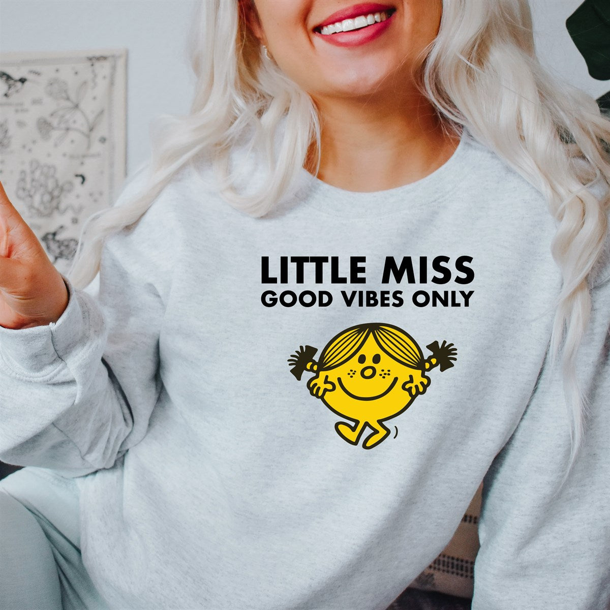 Customizable Little Miss Crew Sweatshirt