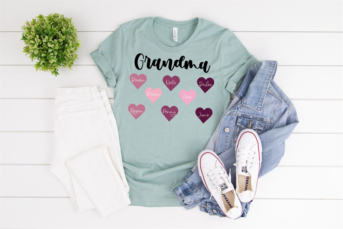 Personalized Mom/Grandma Tees