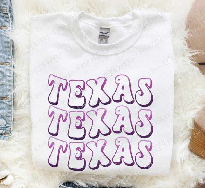 Retro Wavy Custom Name Crews