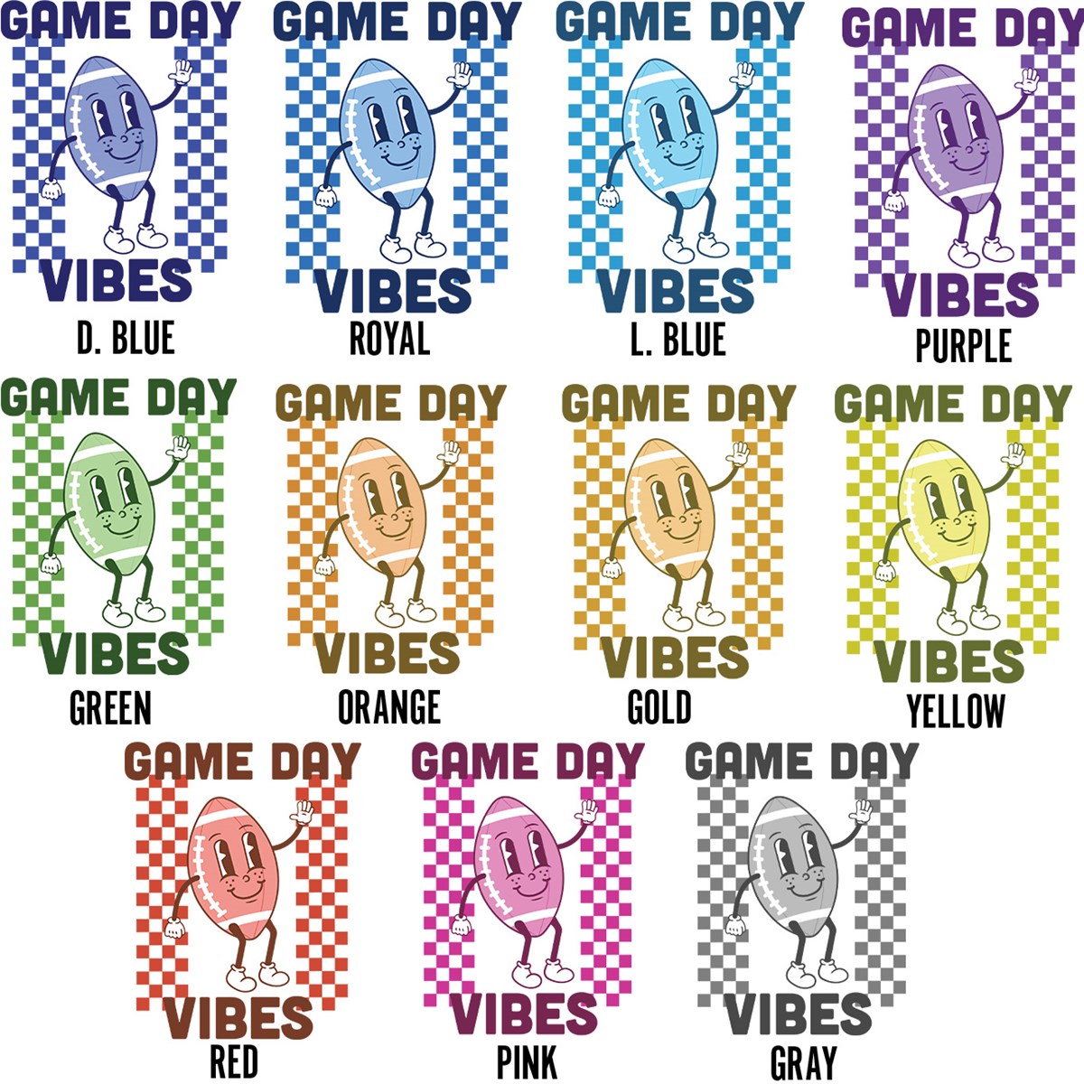 Custom Color Retro Sports Tees