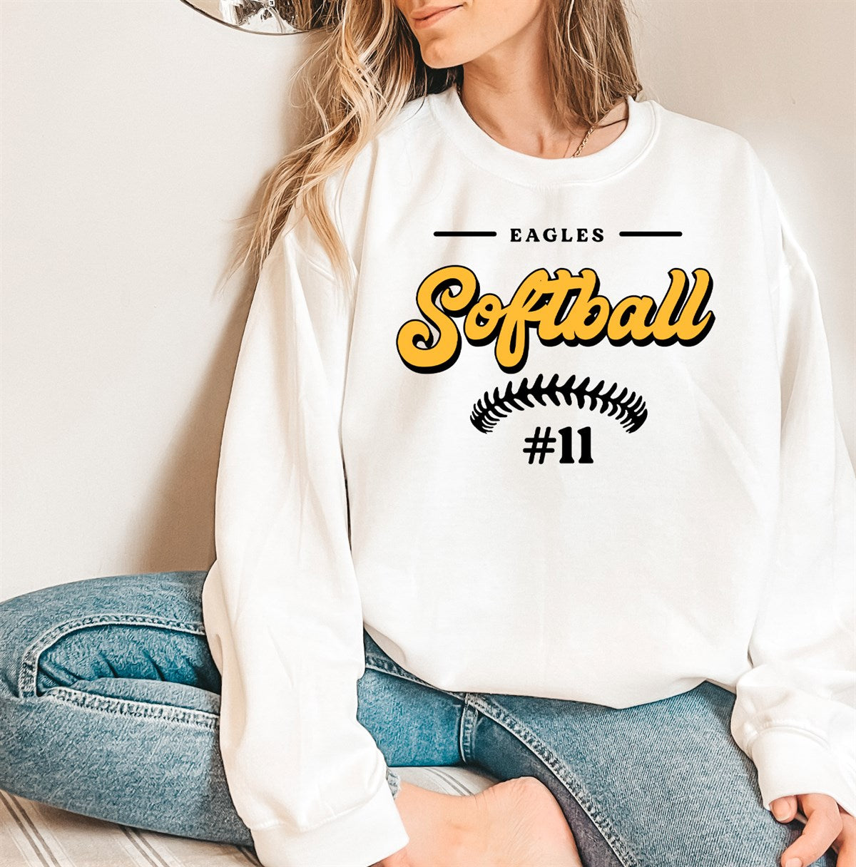 Custom Softball Team Unisex Crews