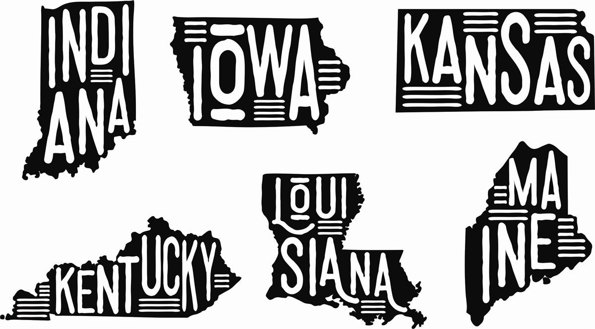 *State Silhouette Tees
