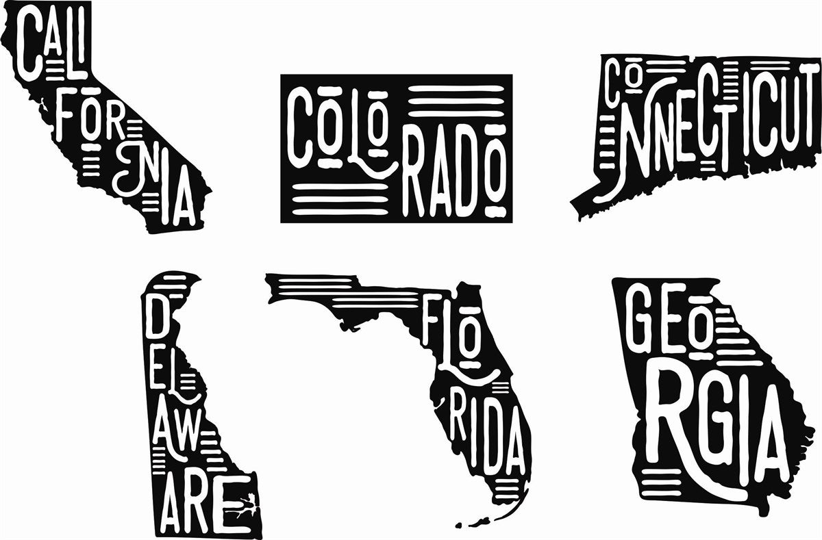 *State Silhouette Tees