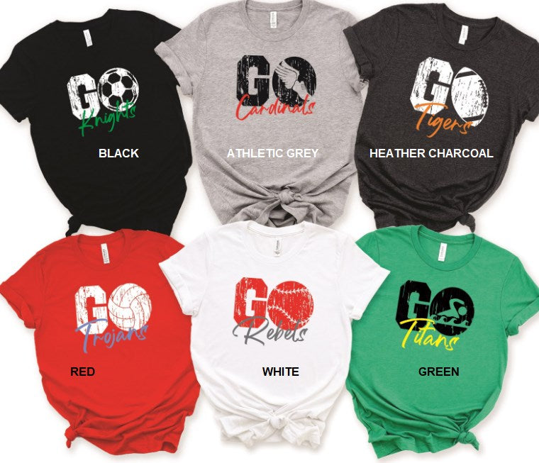 Personalized Go Team Tee