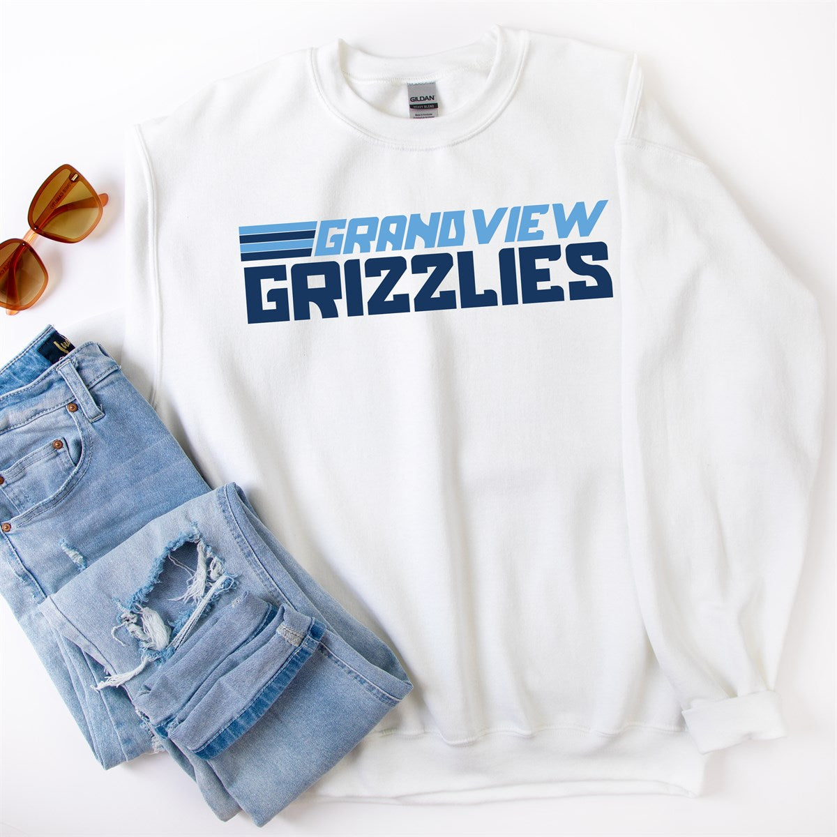 Vintage Line Crew Sweatshirts