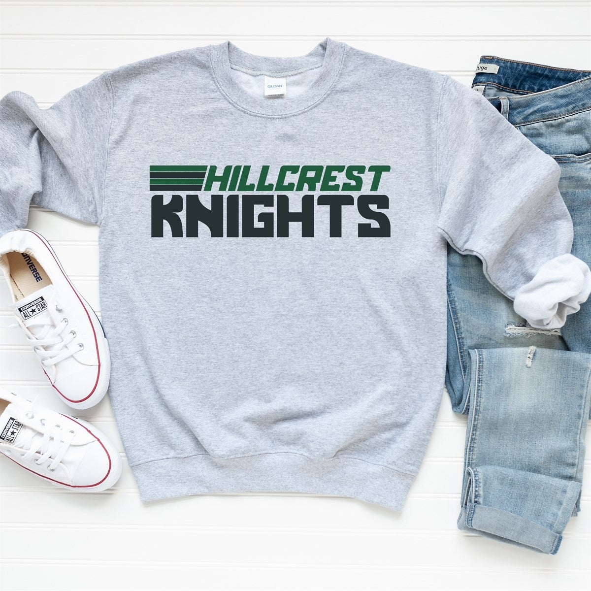 Vintage Line Crew Sweatshirts