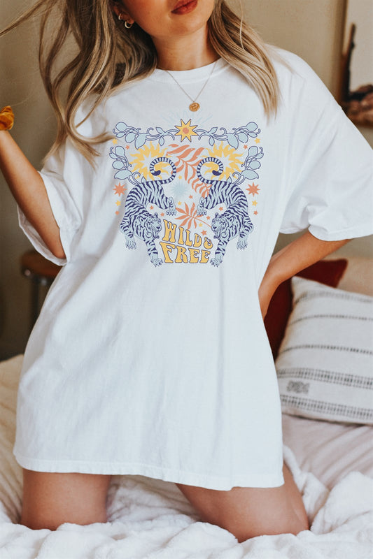 Wild and Free oversized tee